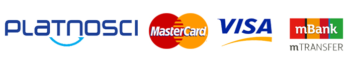 VISA, MasterCard, mBank, platnosci.pl